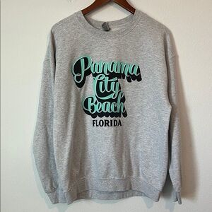 Panama City Beach Gray Crewneck Sweatshirt